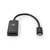 Nedis CCGB64353BK02 adaptador de cable de vídeo 0,2 m USB Tipo C DisplayPort Negro