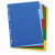 Elba 100205075 divider Polypropylene (PP) Multicolour 5 pc(s)