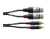 Cordial CFU 3 FC cable de audio 3 m 2 x RCA 2 x XLR (3-pin) Negro