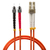 Lindy 46492 cable de fibra optica 3 m LC ST OM2 Naranja