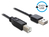 DeLOCK 0.5m, USB2.0-A/USB2.0-B USB Kabel 0,5 m USB A USB B Schwarz