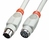 Lindy Apple Mac Serial Port Extension Cable, 2m Paralleles Kabel Grau