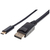 Manhattan 152464 video átalakító kábel 2 M USB C-típus DisplayPort Fekete