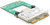 DeLOCK 65228 interfacekaart/-adapter Intern Mini PCIe, mSATA