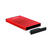 TooQ TQE-2527R caja para disco duro externo 2.5" Caja de disco duro (HDD) Negro, Rojo