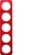 Berker 10152349 Wandplatte/Schalterabdeckung Rot, Weiß
