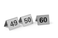 HENDI Tischnummern - 52x(H)40 mm - Nummer 49-60 - Sets mit aufsteigende Nummern