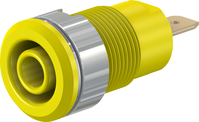 4 mm Sicherheitsbuchse gelb SLB4-F