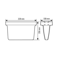 ESYLUX SLX EL LED HIGH COVE NOOD ARM HIGH COVER CPS 24M SM