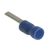 RS PRO Kabelschuh Flachstift , Isoliert, Blau, L. 13mm, D. 0.8mm