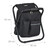 Relaxdays Campinghocker mit Tasche, klappbar, tragbar, leicht, stabil, HBT 42x35x29 cm, Sitzrucksack, Polyester, schwarz