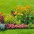 Relaxdays Beetzaun, HxB: je 60 x 59,5 cm, Garten Beeteinfassung zum Stecken, 6 dekorative Zaunelemente, Metall, schwarz