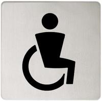 KE Türschild PLAN 14968 für Behinderten-WC silber eloxiert