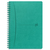 OXFORD Carnet SIGNATURE format A5 couverture souple à spirale 160 pages quadrillées 5x5.Coloris turquoise