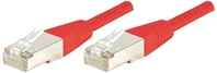 Patchkabel S/FTP (PIMF), CAT.6A EIA/TIA, Class EA, rot, 15,0 m