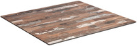 Kompakt-Tischplatte Lift quadratisch; 80x80 cm (LxB); braun antik; quadratisch