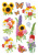 Sticker Moderne Blumen