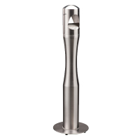 Design Standascher 4 Liter Ø 300 x 1010 mm Edelstahl gebürstet