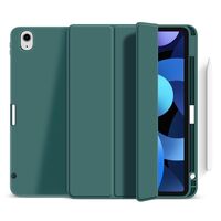 MIAMI Pencil Case iPad 10.9 10th gen 2022. Dark Green PU leather front with soft TPU back. Pencil slot for charging in cover Tablet-Hüllen
