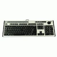 Keyboard (NORWEGIAN) rd Bell KB.PS203.256, Standard, Wired, PS/2, QWERTY, Black,Silver Tastiere (esterne)