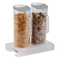 APS Cereal Bar Sets Clear Polycarbonate & Plexiglass 40mm Capacity - 1.5Ltr