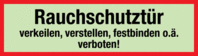 Brandschutzschild - Rot/Schwarz, 10.5 x 29.7 cm, Aluminium, Kaschiert, B-7590