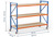 Titelbild: Fahrbares Regal höhenverstellbar 174cm-214cm, 2,3m breit mit 3 Ebenen Holzböden, 80cm tief - mobiles Regal