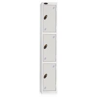 Probe coin operated coloured door premium lockers - Coin return - three door