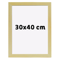 Cadre Déco Bois 30x40 Couleur NATUREL-Profile 30x14mm