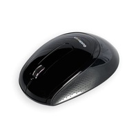 Ambidextrous Ergonomic Wireless Mouse. Black. Batteries and USB dongle included