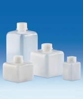 250ml Square bottles narrow-mouth HDPE with screw cap LDPE