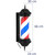 Słupek szyld fryzjerski barberski barber pole obrotowy podświetlany 38 cm - czarny