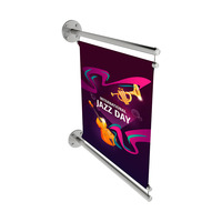 Exterior Bracket / Sign Holder / Stainless Steel Banner Holder INOX "Bracket" | 1165 mm 1000 mm max. 2000 mm (without cable tension)