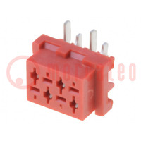Wire-board; socket; female; PIN: 4; SMT; on PCBs; 1.5A; 30mΩ