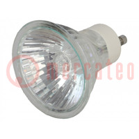 Filament lamp: halogen; 230VAC; 50W; GU10; JDR; 580lm; 38°
