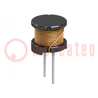 Inductor: wire; THT; 22uH; 4.1A; 31mΩ; ±20%; Ø12.5x10.8mm; Pitch: 7mm