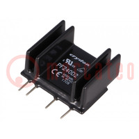 Relay: solid state; Ucntrl: 3÷15VDC; 25A; 24÷280VAC; THT; SIP
