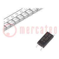 Optocoupler; SMD; Ch: 1; OUT: transistor; Uisol: 5kV; Uce: 80V; SOP4L