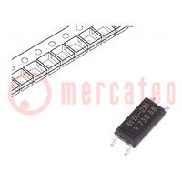 Optocsatoló; SMD; Ch: 1; OUT: tranzisztor; Uszig: 5kV; Uce: 80V; SOP4L