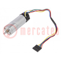 Motor: DC; with encoder,with gearbox; Medium Power; 12VDC; 5.6A