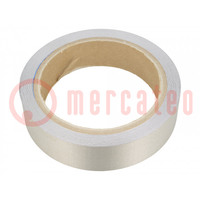 Tape: electrically conductive; W: 25mm; L: 10m; Thk: 0.11mm; grey