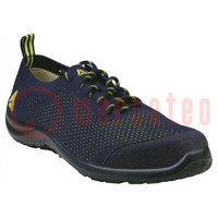 Shoes; Size: 48; yellow-blue; cotton,polyester; with metal toecap