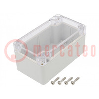 Enclosure: multipurpose; X: 65mm; Y: 115mm; Z: 55mm; polycarbonate