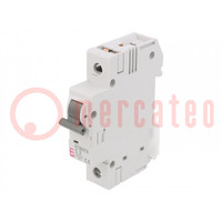 Installatieautomaat; 230/400VAC; Inom: 2A; Polen: 1; op DIN-rail