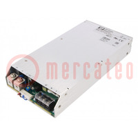 Power supply: switched-mode; for building in; 800W; 12VDC; 66.7A