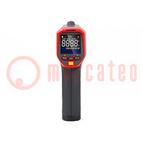 Infrared thermometer; colour,LCD; -32÷1100°C; Accur.(IR): ±1.5°C