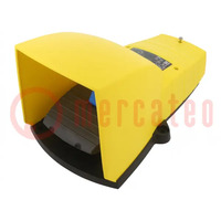 Switch: foot; Stabl.pos: 1; SPST-NO + SPST-NC; 3A/240VAC; IP55