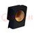 Behuizing luidspreker; MDF; zwart; stof; 250mm; Groeven: 286mm