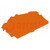 Placa extrema/divisória; naranja; Anch: 0,8mm; 2002; Alt: 38,9mm