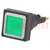 Switch: push-button; 16mm; Stabl.pos: 2; green; filament lamp